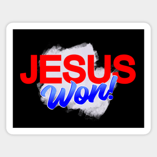 Jesus Won Sticker